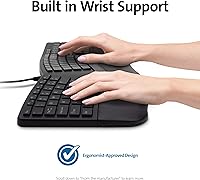 Kensington Pro Fit Ergonomic Wired Keyboard K75400US — image 4