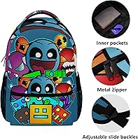ELENAYAH Geometry Old School Gaming Backpack — image 4