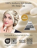 LilySilk 100% Mulberry Silk Bonnet, Taupe — image 2