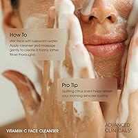 Advanced Clinicals Exfoliating Glycolic Acid & Salicylic Acid Face Wash + Vitamin C Facial Cleanser Set — image 9