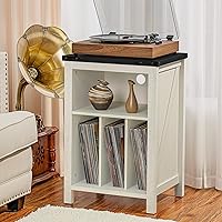 Joaxswe Record Player Stand with Vinyl Record Storage — image 2