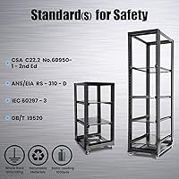 Raising Electronics 27U 4-Post Open Frame Server Rack 24″ Depth — image 6