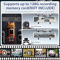 Podofo RM Front & Rear Mirror Dash Cam 11.26 Inch — image 5