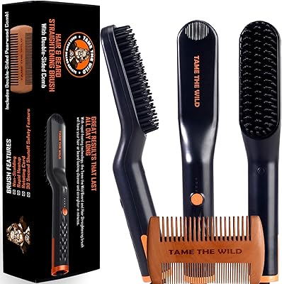 TAME The Wild Beard Brush and Beard Straightener for Men