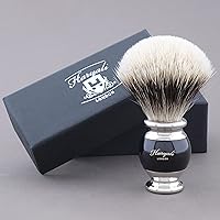 Haryali London Synthetic Silver Tip Badger Hair Shaving Brush with Stand — image 3
