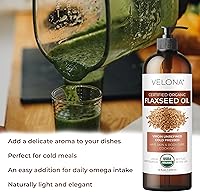 Velona USDA Certified Organic Flaxseed Oil 32oz — image 5