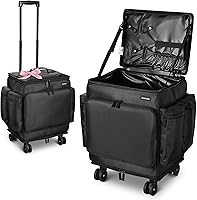 BYOOTIQUE Rolling Makeup Train Case, Black — image 1