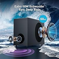 MZEIBO Soundbar with Subwoofer — image 2