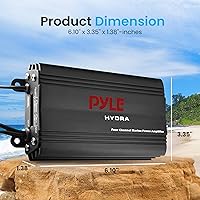 Pyle PLMRMP3B 800W 4-Channel Hydra Marine Micro Amplifier — image 3