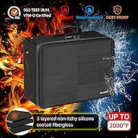 DocSafe Fireproof Photo Storage Box with Lock, 16 Inner 4″ x 6″ Photo Cases — image 3