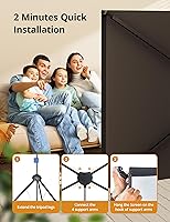 HYZ 80-inch Projector Screen with Stand — image 5