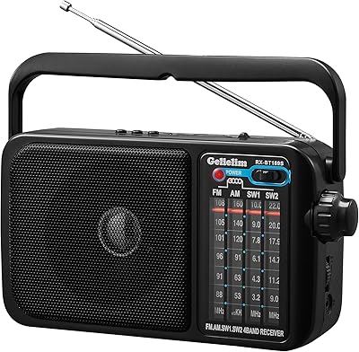 Gelielim RX-BT169S Portable AM FM Radio with Bluetooth