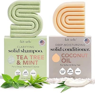 Kitsch Tea Tree Shampoo & Coconut Oil Conditioner Bar Set