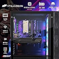 STGAubron Gaming PC Desktop, Ryzen 5 5500, Radeon RX 580 8GB, 16GB RAM, 512GB SSD — image 3