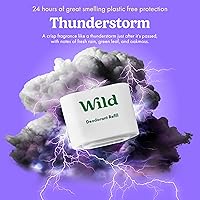 Wild Refillable Deodorant Starter Kit - Black Case with Fresh Cotton & Sea Salt, Ocean Mist & Thunderstorm Scents — image 7