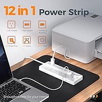 TESSAN Surge Protector Power Strip with 6 Individual Switches, 12 Outlets, 6 FT Cord — image 4