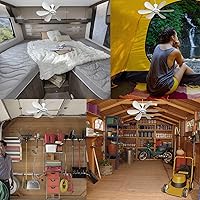 SCOOYEEES Silent USB Powered Ceiling Fan with Remote Control — image 6