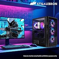 STGAubron Gaming PC Desktop, Ryzen 5 5500, Radeon RX 580 8GB, 16GB RAM, 512GB SSD — image 4