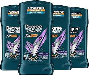 Degree Men Antiperspirant Deodorant Stick Deep Cedar & Lavender 4 Count 72-Hour Protection Review