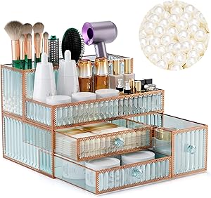 Youdepot Tempered Glass Makeup Organizer Review