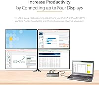 StarTech USB-C Quad Monitor Docking Station DK31C4DPPD — image 4