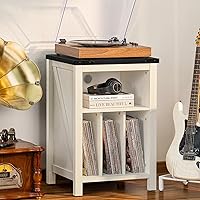 Joaxswe Record Player Stand with Vinyl Record Storage — image 4