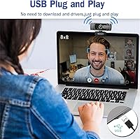 Samcorn A36 1080P Webcam with Microphone — image 3