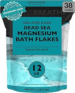 Aromasong Magnesium Flakes for Bath - 12 LB Resealable Pack