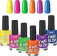 Splashes & Spills UV Blacklight Glow Nail Polish – 6 Color Variety Pack, 13ml — image 1