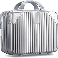 Noverlife 14 Inch Hard Shell Cosmetic Case - Silver — image 1