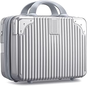 Noverlife 14 Inch Hard Shell Cosmetic Case - Silver Review