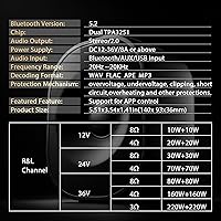 DAMGOO 440W Audio Amplifier Board with Bluetooth 5.2 and Treble/Bass Control — image 6