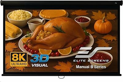 Elite Screens M120H 120-Inch Manual Pull-Down Projector Screen