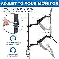 Mount-It! MI-7995 Sit Stand Monitor Desk Mount — image 5