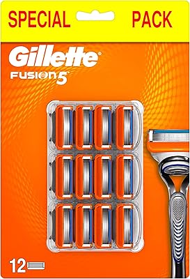 Gillette Fusion5 Razor 12 Blades for Men