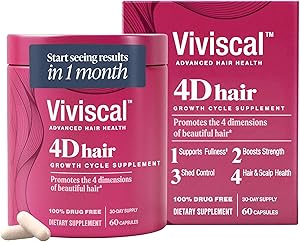 Viviscal 4D Hair Growth Cycle Supplements for Women, 60 Count Review