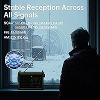 Mesqool Solar Radio Emergency Hand Crank 12000mAh — image 3