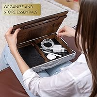 Vigo Wood Laptop Tray - Adjustable Lap Desk for Bed & Sofa — image 4