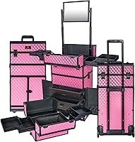SHANY Rebel Series Pro Makeup Artists Rolling Train Case - Provocative Rose — image 3