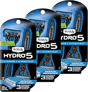 Schick Hydro 5 Disposable Razors with Flip Beard Trimmer, 9 Count Review
