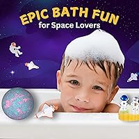 EvolutionUSA Space Bath Bombs for Kids - 6 Pack with Hidden Toy — image 2