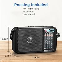 Gelielim RX-BT169S Portable AM FM Radio with Bluetooth — image 6
