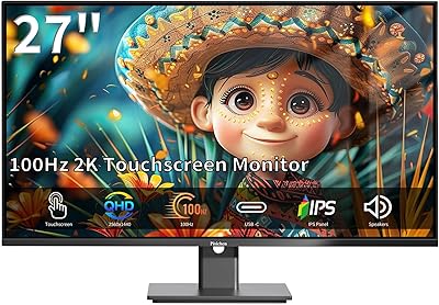 Pisichen 27-inch 2K Touchscreen Monitor
