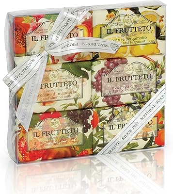 Nesti Dante IL Frutteto Soaps Gift Set, Pomegranate (Pack of 6)