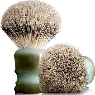 Lather & Wood Shaving Brush for Men - Premium 100% Badger Hair
