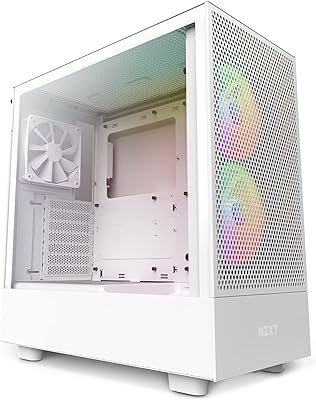 NZXT H5 Flow RGB Compact ATX Mid-Tower PC Gaming Case