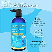 PURA D'OR Hair Thinning Therapy Biotin Shampoo 16oz - Lavender Vanilla — image 2