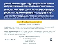 Dead Sea Warehouse Amazing Minerals Dead Sea Bath Salts 5 lbs — image 2
