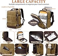 BOVIP Travel Backpack BO-115 Brown — image 3