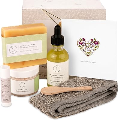 Lizush Lemongrass 6-Piece Spa Gift Set for Women